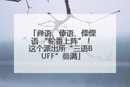 彝语、傣语、傈僳语 “轮番上阵”！这个派出所“三语BUFF”叠满