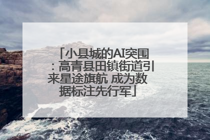 小县城的AI突围：高青县田镇街道引来星途旗航 成为数据标注先行军