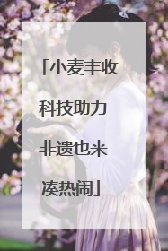 小麦丰收 科技助力 非遗也来凑热闹