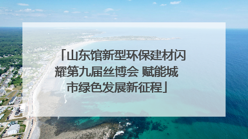 山东馆新型环保建材闪耀第九届丝博会 赋能城市绿色发展新征程