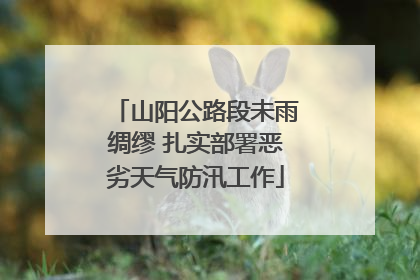 山阳公路段未雨绸缪 扎实部署恶劣天气防汛工作