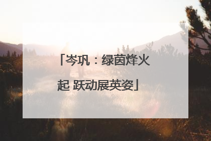 岑巩：绿茵烽火起 跃动展英姿