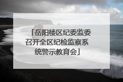 岳阳楼区纪委监委召开全区纪检监察系统警示教育会