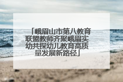 峨眉山市第八教育联盟教师齐聚峨眉实幼共探幼儿教育高质量发展新路径