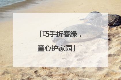 巧手折春绿，童心护家园