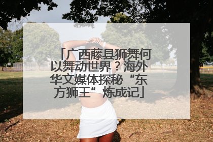 广西藤县狮舞何以舞动世界？海外华文媒体探秘“东方狮王”炼成记