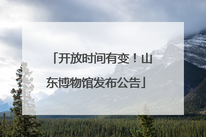 开放时间有变！山东博物馆发布公告
