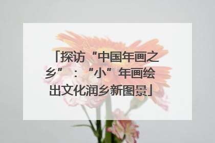 探访“中国年画之乡”：“小”年画绘出文化润乡新图景