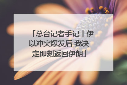 总台记者手记丨伊以冲突爆发后 我决定即刻返回伊朗