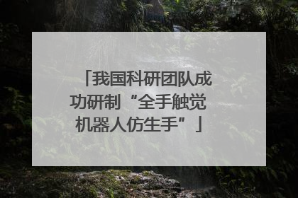 我国科研团队成功研制“全手触觉机器人仿生手”
