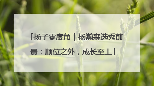 扬子零度角｜杨瀚森选秀前景：顺位之外，成长至上