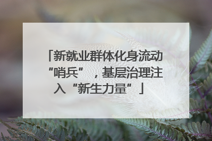 新就业群体化身流动“哨兵”，基层治理注入“新生力量”
