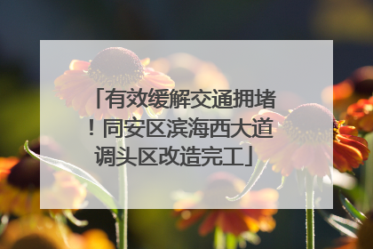 有效缓解交通拥堵！同安区滨海西大道调头区改造完工