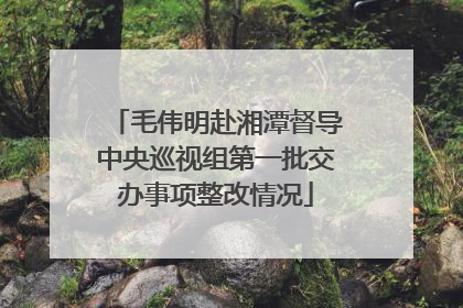 毛伟明赴湘潭督导中央巡视组第一批交办事项整改情况