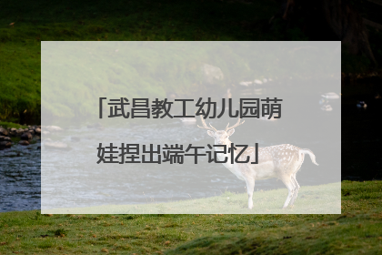 武昌教工幼儿园萌娃捏出端午记忆