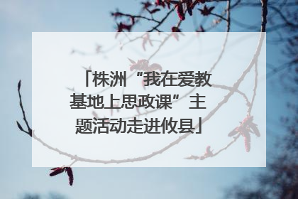 株洲“我在爱教基地上思政课”主题活动走进攸县