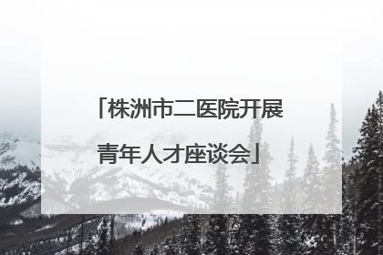 株洲市二医院开展青年人才座谈会