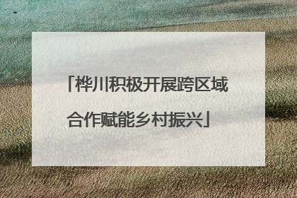 桦川积极开展跨区域合作赋能乡村振兴