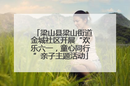 梁山县梁山街道金城社区开展“欢乐六一，童心同行”亲子主题活动