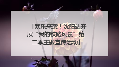 欢乐来袭！沈阳站开展“我的铁路风景”第二季主题宣传活动