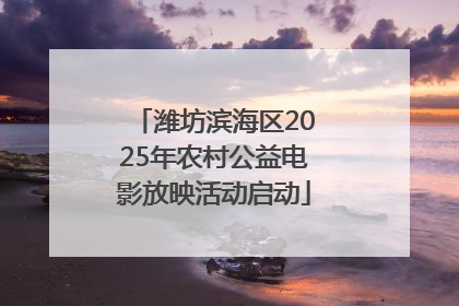 潍坊滨海区2025年农村公益电影放映活动启动