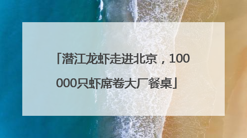 潜江龙虾走进北京，100000只虾席卷大厂餐桌