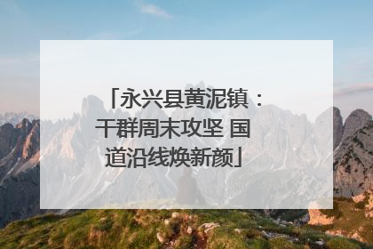 永兴县黄泥镇：干群周末攻坚 国道沿线焕新颜