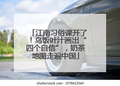 江南习俗课开了！乌饭叶汁画出“四个自信”，奶茶地图走遍中国