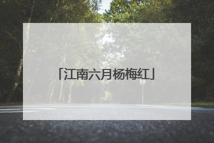 江南六月杨梅红