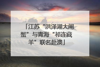 江苏“洪泽湖大闸蟹”与青海“祁连藏羊”联名赴澳