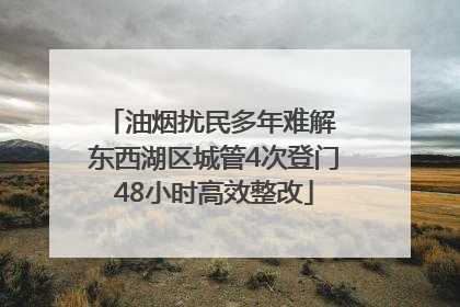 油烟扰民多年难解 东西湖区城管4次登门48小时高效整改