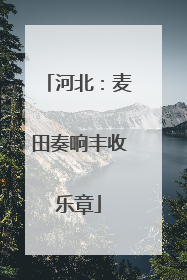 河北：麦田奏响丰收乐章