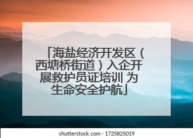 海盐经济开发区（西塘桥街道）入企开展救护员证培训 为生命安全护航