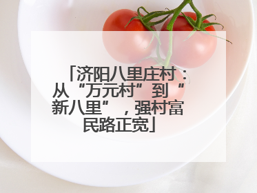 济阳八里庄村：从“万元村”到“新八里”，强村富民路正宽