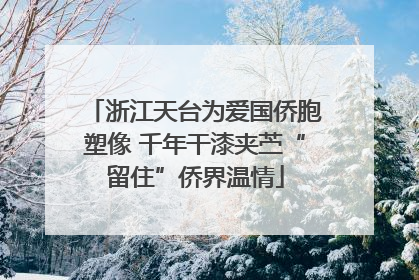 浙江天台为爱国侨胞塑像 千年干漆夹苎“留住”侨界温情