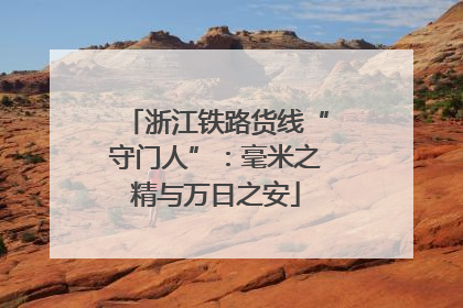 浙江铁路货线“守门人”：毫米之精与万日之安