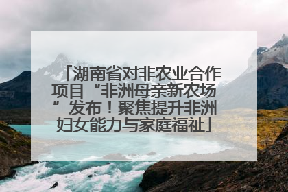 湖南省对非农业合作项目“非洲母亲新农场”发布！聚焦提升非洲妇女能力与家庭福祉