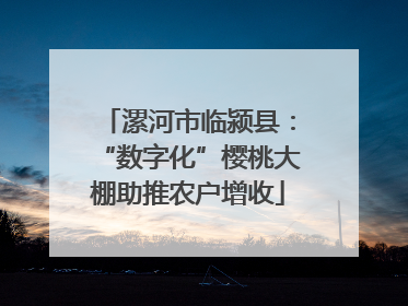 漯河市临颍县：“数字化”樱桃大棚助推农户增收