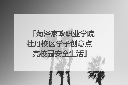 菏泽家政职业学院牡丹校区学子创意点亮校园安全生活