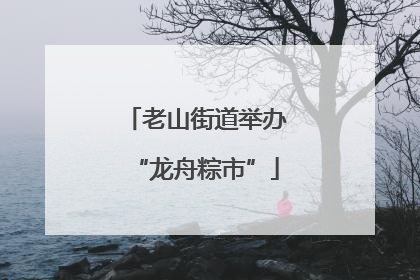 老山街道举办“龙舟粽市”