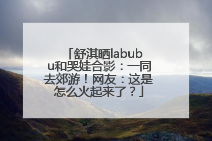 舒淇晒labubu和哭娃合影：一同去郊游！网友：这是怎么火起来了？