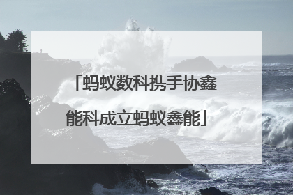 蚂蚁数科携手协鑫能科成立蚂蚁鑫能