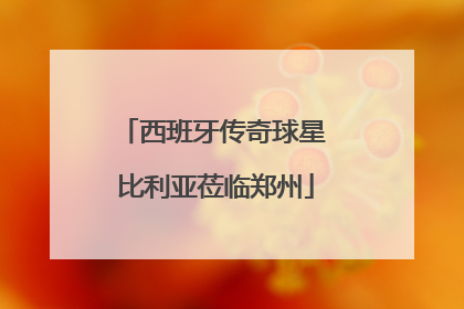 西班牙传奇球星 比利亚莅临郑州