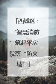西城区：“智慧消防”筑起平房院落“防火墙”
