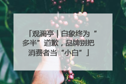 观澜亭｜白象终为“多半”道歉，品牌别把消费者当“小白”