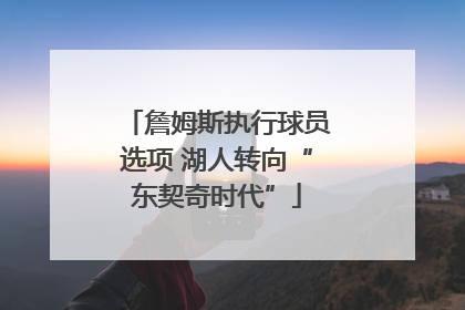 詹姆斯执行球员选项 湖人转向“东契奇时代”