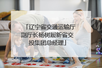 辽宁省交通运输厅副厅长杨树履新省交投集团总经理