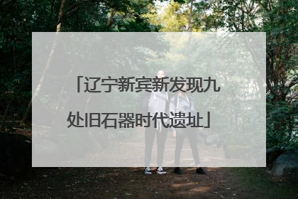 辽宁新宾新发现九处旧石器时代遗址