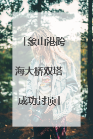 象山港跨海大桥双塔成功封顶