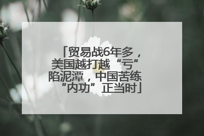 贸易战6年多，美国越打越“亏”陷泥潭，中国苦练“内功”正当时